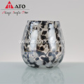 Black Color dot hand-blownglass cup Water Juice Glass